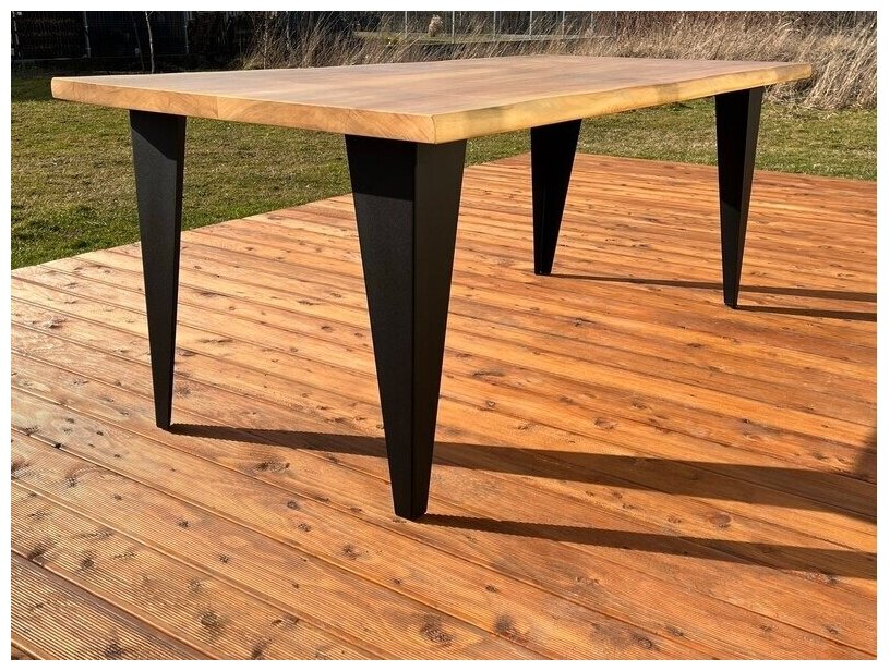 Обеденный прямоугольный универсальный стол в стиле Лофт Модель 18