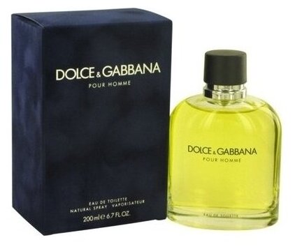 Dolce & Gabbana, Pour Homme, 200 мл, туалетная вода мужская