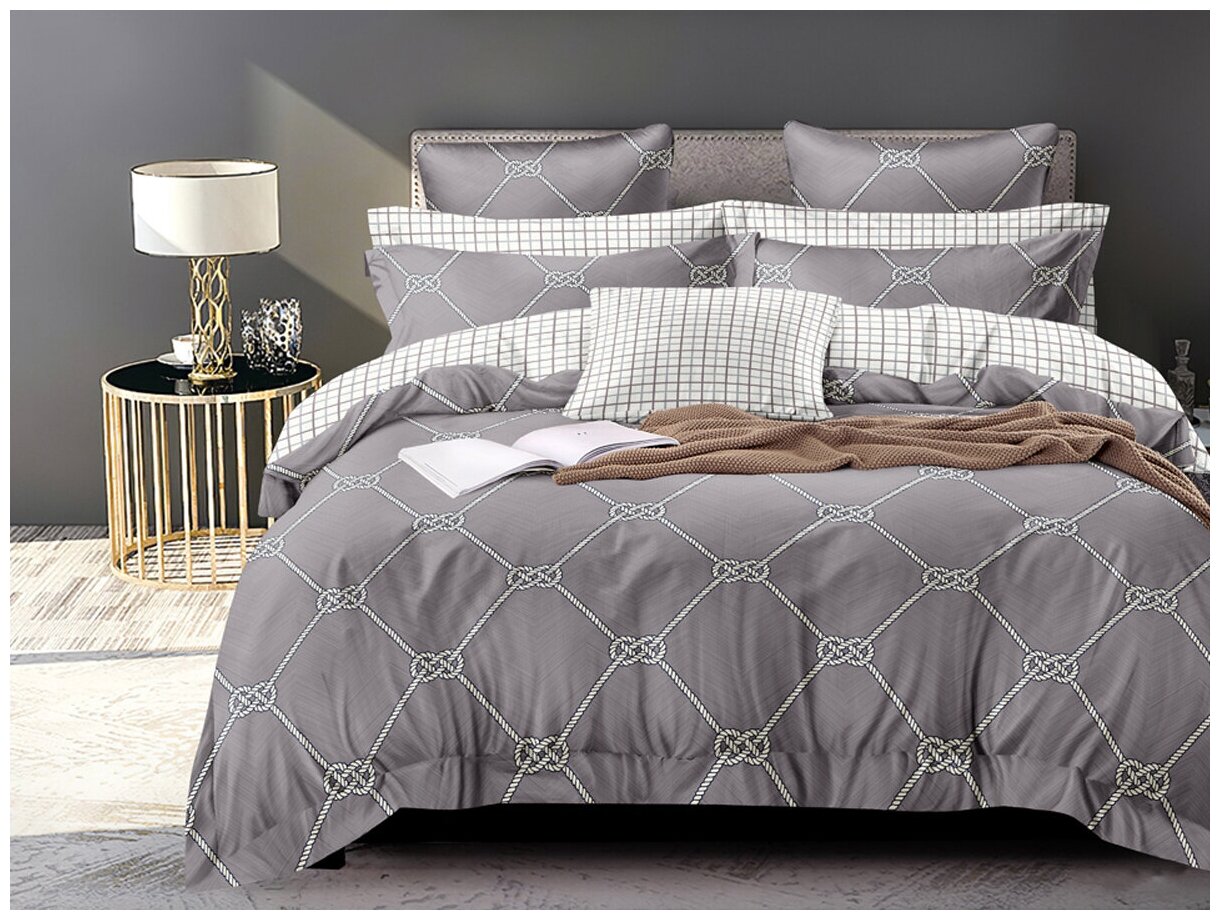 фото Постельное белье Ночи Венеции, 2спальный, полисатин, с наволочками 70х70, ПЛС-096-2сп-70