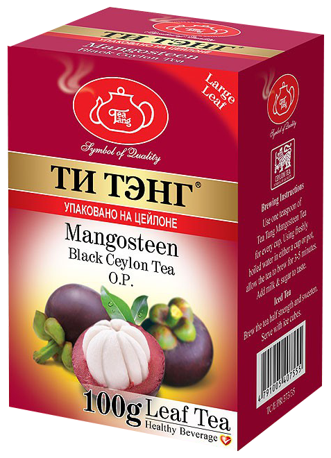 Чай чёрный ТМ "Ти Тэнг" - Мангостин, Ти Тэнг, картон, 100 г.