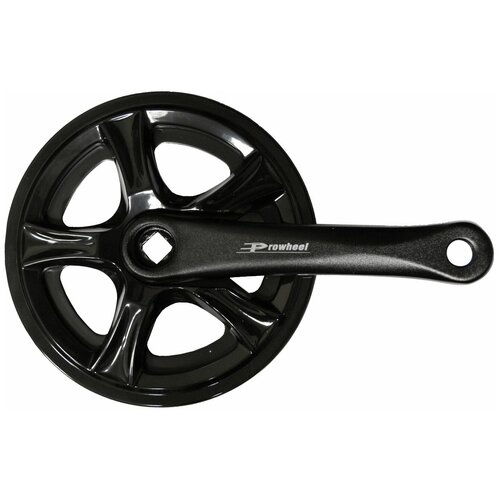 фото Система prowheel pro-q36pp, шатуны алюминиевые 170мм, 1 скорость, черная, с защитой