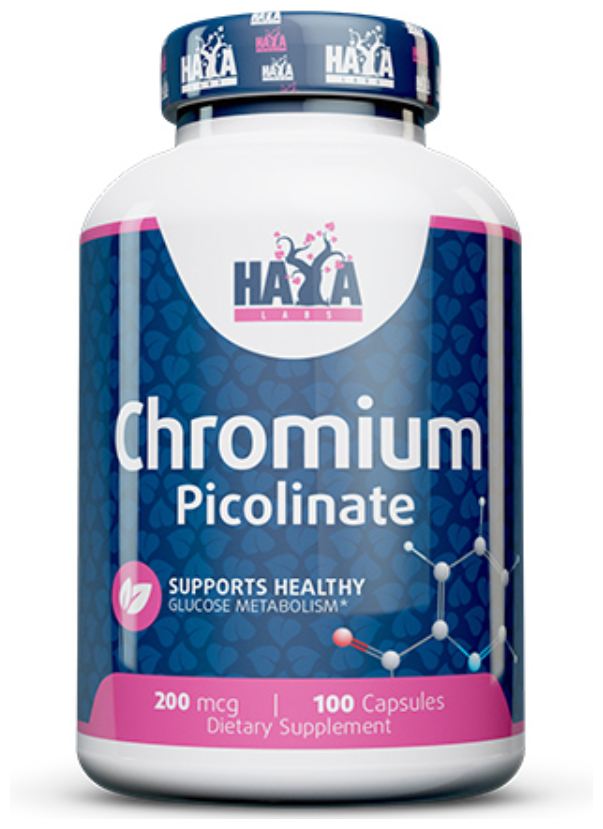 Haya Labs Chromium Picolinate 200 мг 100 капс (Haya Labs)