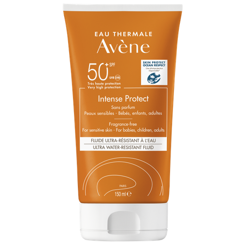 Флюид солнцезащитный водостойкий ультра SPF50+ Intence Protect Avene/Авен туба 150мл (C117150)