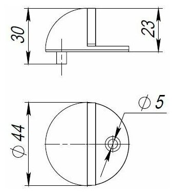 Упор дверной напольный Punto (Пунто) DFIX/F50 (DS PF-50) SG-4 мат.золото - фотография № 2