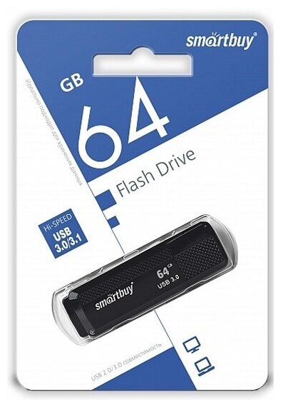 USB флешка Smartbuy 64Gb Dock black USB 3.0