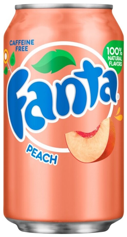 Газированный напиток Fanta Peach / Фанта Персик 355 мл.(США) - фотография № 6