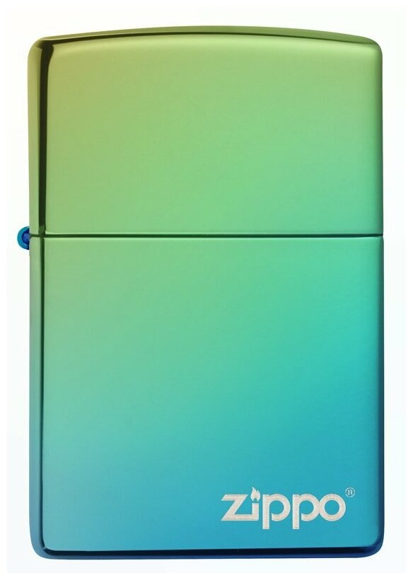 Зажигалка ZIPPO Classic с покрытием High Polish Teal, латунь/сталь, зелёная, глянцевая, 38x13x57 мм № 49191ZL - фотография № 1