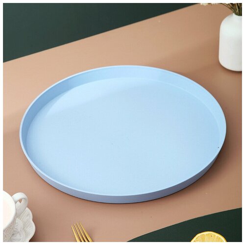 Тарелка для сервировки стола из пшеничной соломы 33см.