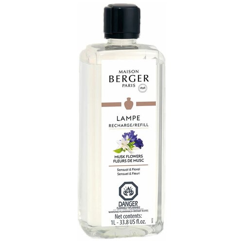 Аромат для лампы Берже Maison Berger Чувственный Букет (Musk Flowers), 1000 мл