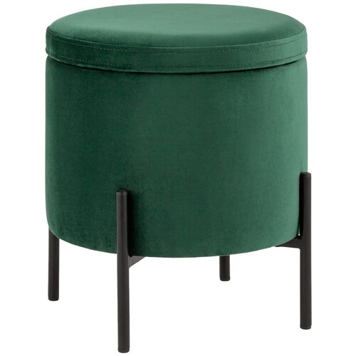 Пуф Грейс велюр зелёный