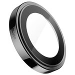 Защитное стекло Blueo Camera Lens PVD stainless steel (3 шт. +install) 0.2 мм для камеры iPhone 13 Pro/13 Pro Max, цвет Черный (BM5643-13PRO-BLK) - изображение