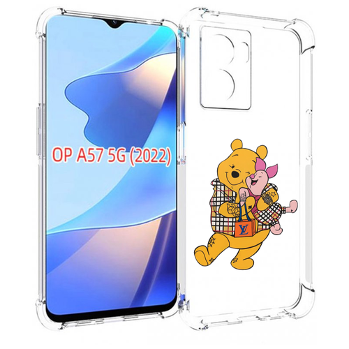 Чехол MyPads модный-медведь-из-винни-пуха для OPPO A57 5G(2022) задняя-панель-накладка-бампер чехол mypads кукла из пилы для oppo a57 5g 2022 задняя панель накладка бампер