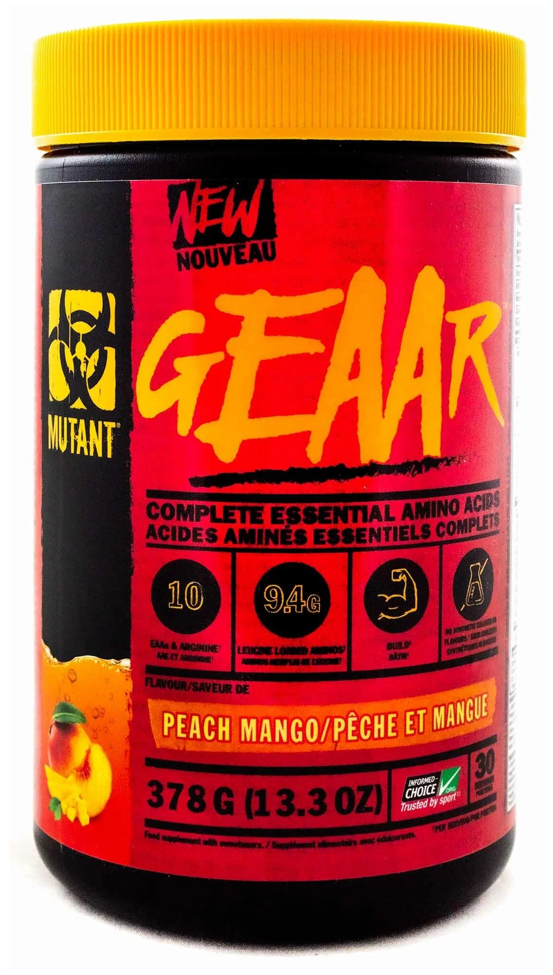 MUTANT GEAR 13,3 oz (378 грамм) (Peach-Mango)