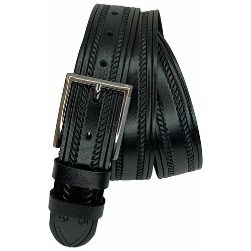 фото Ремень sergio manetti, размер 115-125, черный