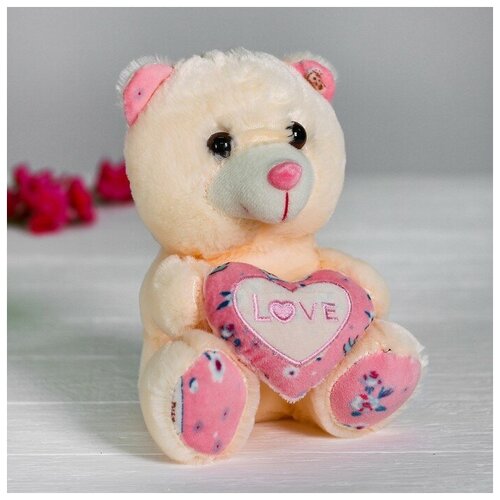фото Мягкая игрушка «мишка с сердцем», цвет микс dreammart