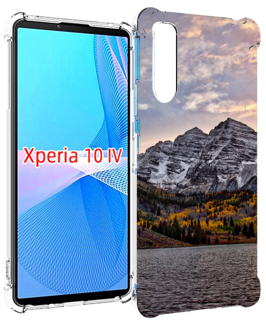 Чехол MyPads горы-колорадо для Sony Xperia 10 IV (10-4) задняя-панель-накладка-бампер