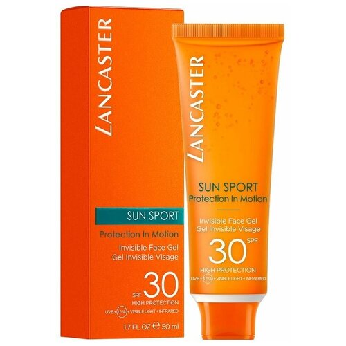 дымка для тела spf 50 lancaster sun sport cooling invisible mist 200 мл Lancaster гель Sun Sport Invisible Face Gel Matte Finish SPF 30, 50 мл