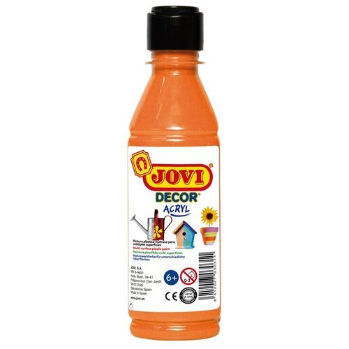 68006 Краска акриловая JOVI, 250мл, пластиковая бутылка, оранжевый