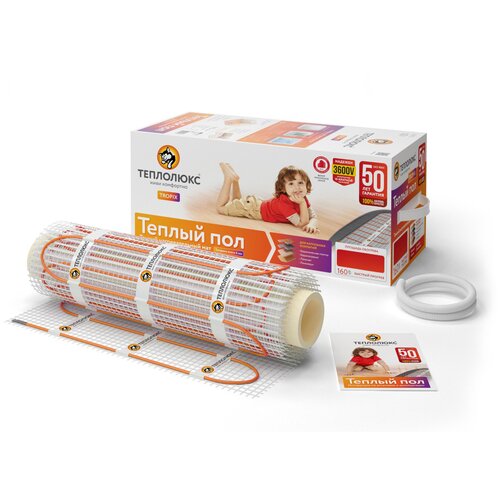 Теплолюкс Тропик мат нагревательный 480Вт3 квм TEPLOLUXE Tropix теплый пол мат нагревательный 480 Вт3 квм 8122₽
