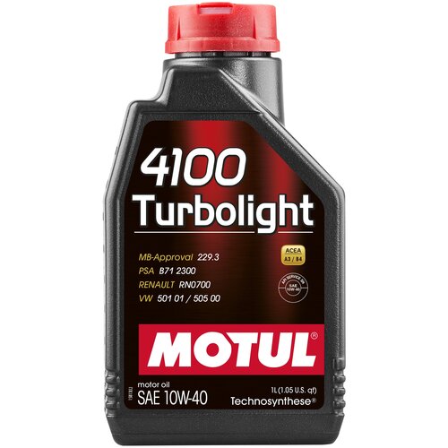 Масло моторное MOTUL 4100 TURBOLIGHT 10W40 5л