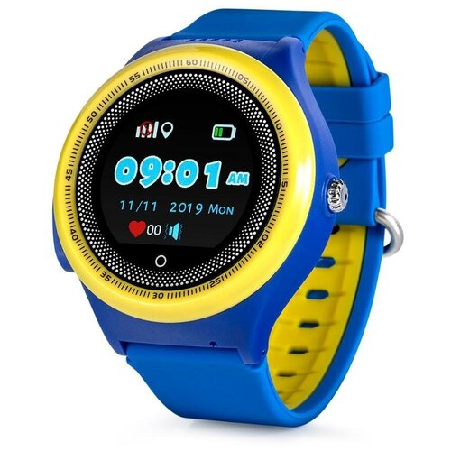 Умные часы для детей Wonlex Smart Baby Watch KT06 (2G) с сим картой, функцией телефона, GPS трекером, виброзвонком, кнопкой SOS. Голубой
