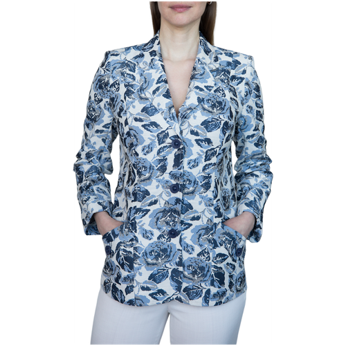 Пиджак Galar, размер 46, голубой пиджак galar размер 46 серый