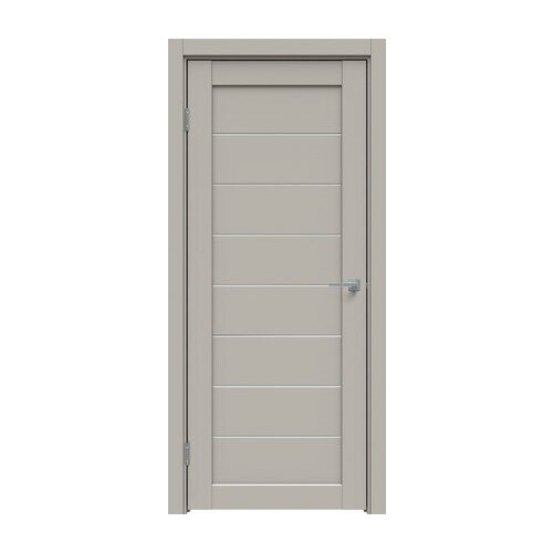 Дверь межкомнатная, Модель 538 ПО, Цвет Шелл Грей, Стекло satinato, 700x2000мм, Комплект