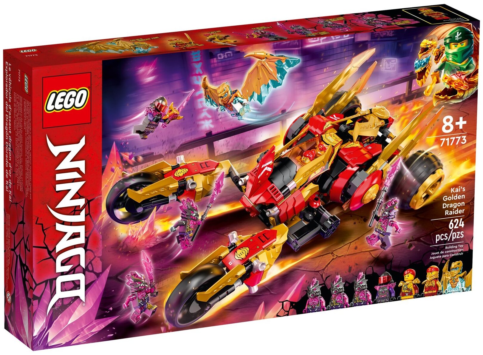 Конструктор Lego Ninjago Kais Golden Dragon Raider пластик (71773)