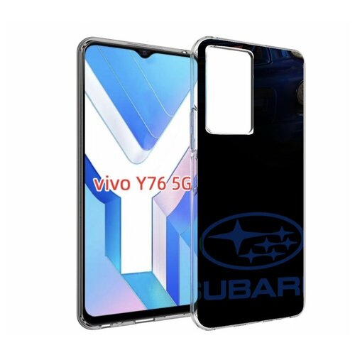Чехол MyPads subaru субару 3 для Vivo Y76 5G задняя-панель-накладка-бампер