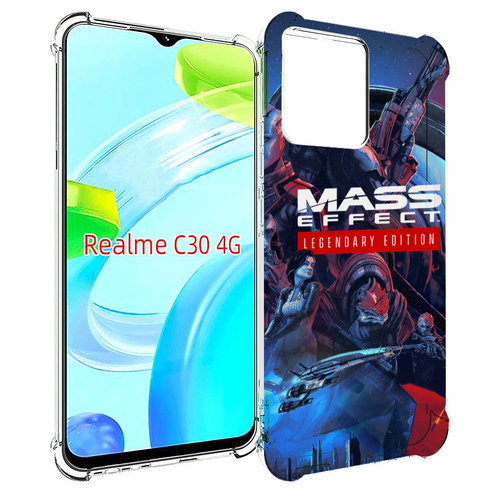 Чехол MyPads Mass Effect Legendary Edition для Realme C30 4G / Narzo 50i Prime задняя-панель-накладка-бампер чехол mypads mass effect legendary edition для xiaomi 13 задняя панель накладка бампер