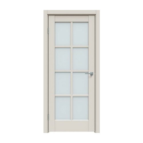 Дверь межкомнатная, Модель 636 ПО, Цвет Лайт Грей, Стекло satinato, 700x2000мм, Комплект