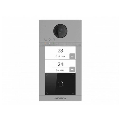 Вызывная панель Hikvision DS-KV8213-WME1(B)/Flush видеопанель hikvision ds kv8413 wme1 c flush цвет панели черный