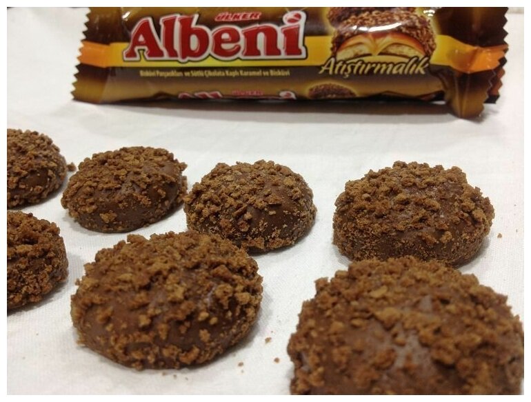 Печенье Ulker Albeni Bites в молочном шоколаде с карамелью, 24 шт по 72 г - фотография № 2