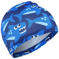 Шапочка ONLYTOP Swim «Акулы», для плавания, тканевая, обхват 46-52 см, цвет синий