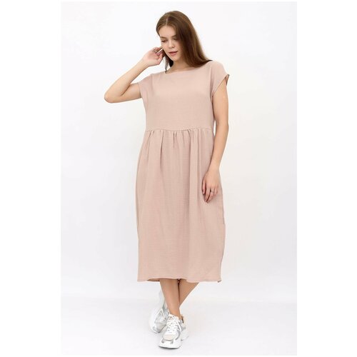 платье lika dress размер 52 54 серый Платье Lika Dress, размер 54, бежевый