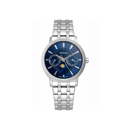 Наручные часы Adriatica Moonphase for her Часы женские Adriatica A3808.5115QF, серебряный, синий
