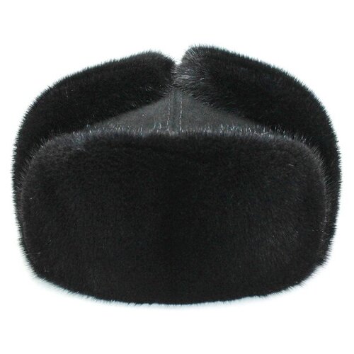 фото Шапка ушанка зимняя, подкладка, размер 59, черный мария