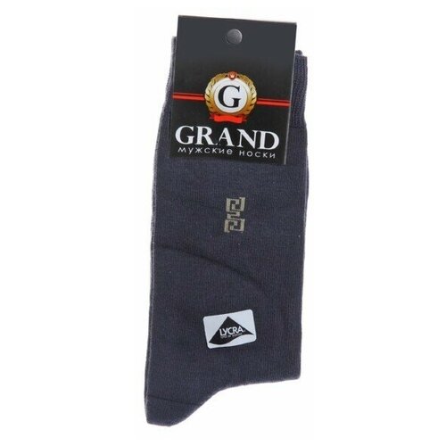 носки мужские grand line цвет светло серый размер 25 38 40 Носки GRAND LINE, размер 27, серый