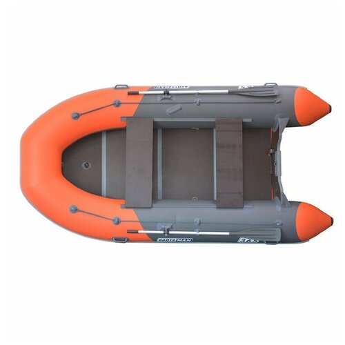 фото Надувная лодка boatsman bt345sk (гидролыжа) (цвет графитово-оранжевый)