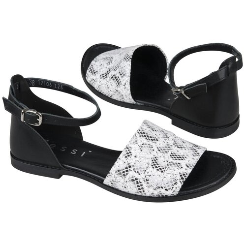 Босоножки из натуральной кожи Nessi Ne-20713 czarny bez