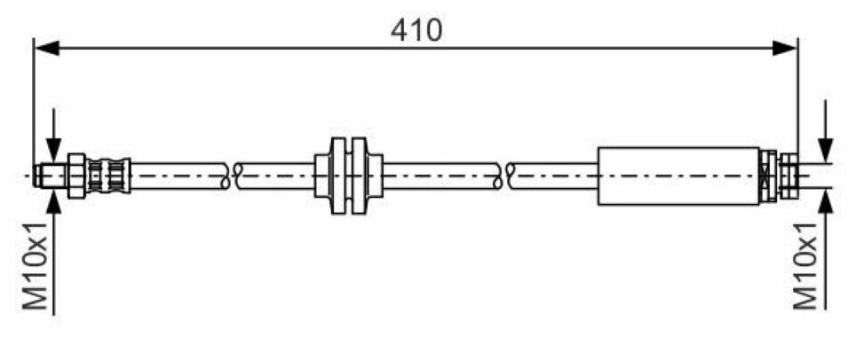 Шланг тормозной - Bosch арт. 1987481022