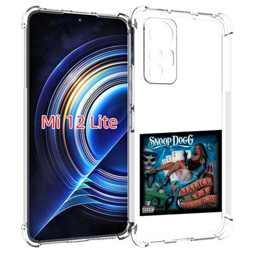 Чехол MyPads Snoop Dogg MALICE N WONDERLAND для Xiaomi 12 Lite задняя-панель-накладка-бампер чехол mypads snoop dogg malice n wonderland для xiaomi redmi a1 задняя панель накладка бампер