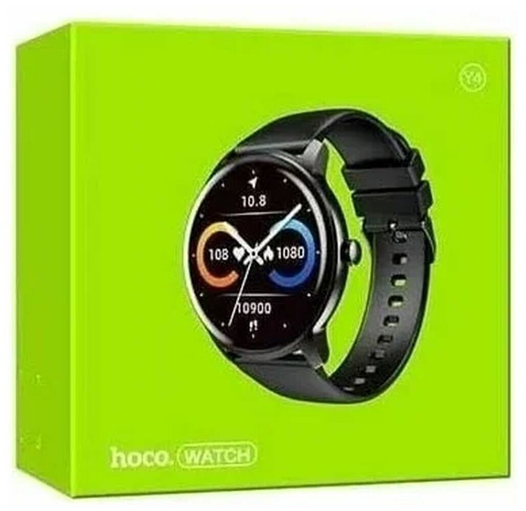Умные часы Y4 Smart watch Hoco, черные