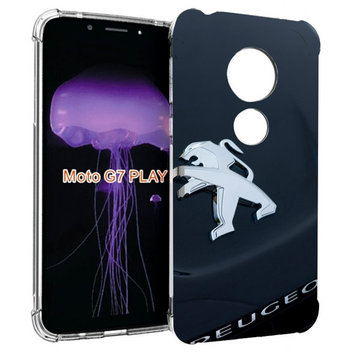 Чехол MyPads пежо peugeot 2 для Motorola Moto G7 Play задняя-панель-накладка-бампер чехол mypads пежо peugeot 2 для motorola defy 2021 задняя панель накладка бампер