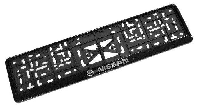 Рамка для номера автомобиля с надписью "NISSAN" пластиковая 2 
