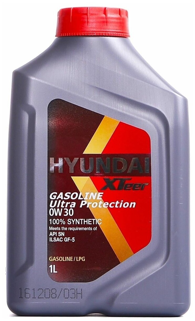Синтетическое моторное масло HYUNDAI XTeer Gasoline Ultra Protection 0W-30