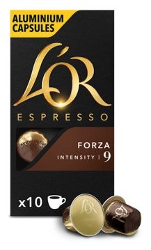 Кофе в капсулах L’or Espresso Forza для кофемашин Nespresso 10шт, 52г - фотография № 1