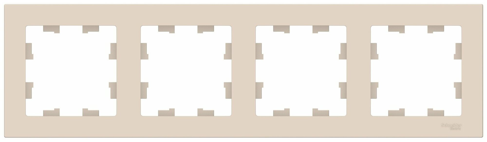 Рамка 4п Systeme Electric Рамка для розетки выключателя Schneider Electric (Systeme Electric) Atlas Design, 16 А - фотография № 7