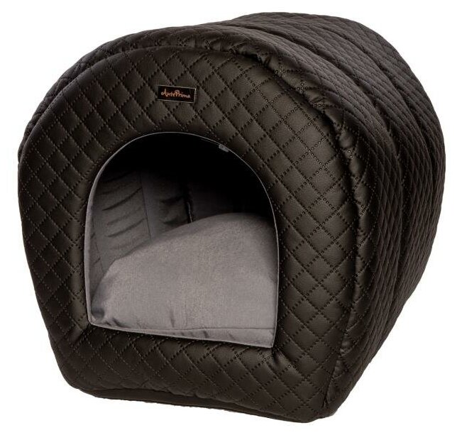 Лежак-домик для собак AntePrima "Gilles", черный, 40х40х45см (Италия) - фотография № 4