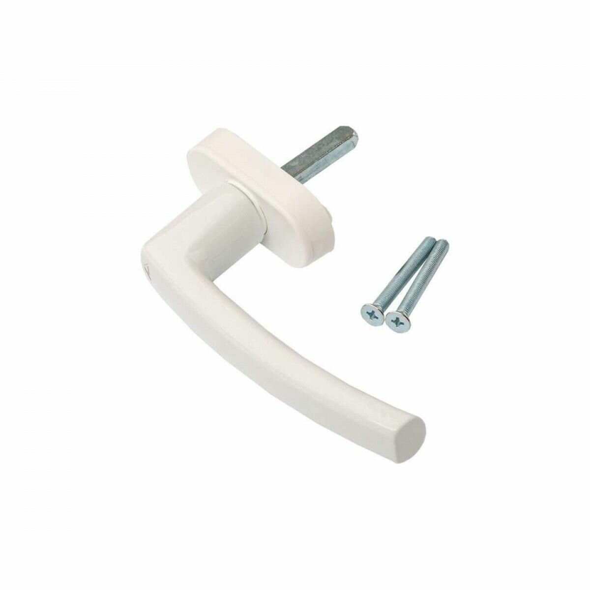 Ручка Rotoline 37 мм белый RAL 9016 2 винта М5х45 с логотипом Roto